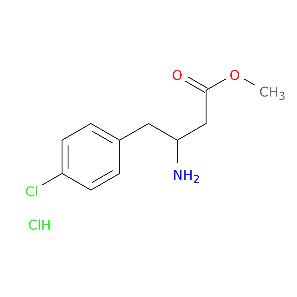 methyl 3-amino-4-(4-chlorophenyl)butanoate hydrochloride