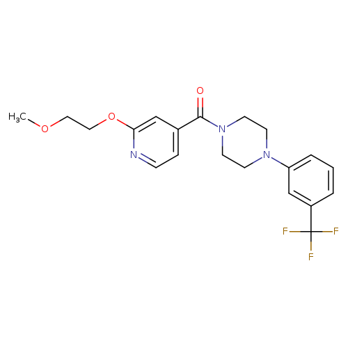 1-[2-(2-methoxyethoxy)pyridine-4-carbonyl]-4-[3-(trifluoromethyl)phenyl]piperazine