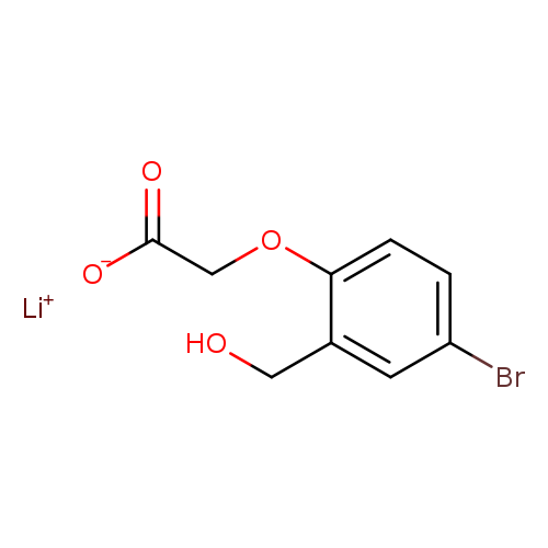 lithium(1+) ion 2-[4-bromo-2-(hydroxymethyl)phenoxy]acetate