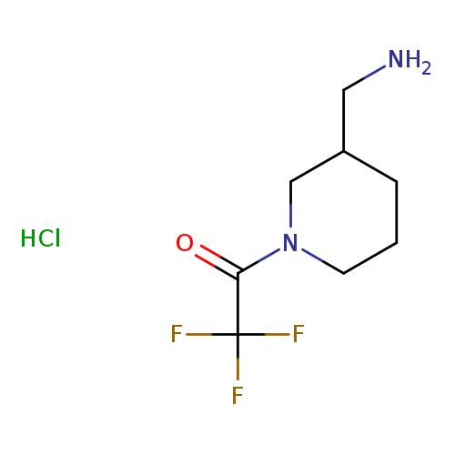 1-[3-(aminomethyl)piperidin-1-yl]-2,2,2-trifluoroethan-1-one hydrochloride