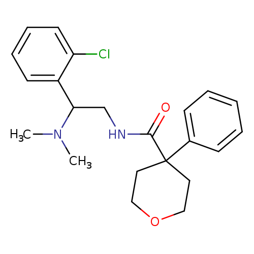 N-[2-(2-chlorophenyl)-2-(dimethylamino)ethyl]-4-phenyloxane-4-carboxamide