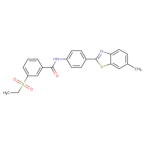 3-(ethanesulfonyl)-N-[4-(6-methyl-1,3-benzothiazol-2-yl)phenyl]benzamide