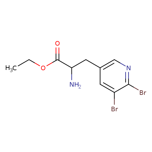 ethyl 2-amino-3-(5,6-dibromopyridin-3-yl)propanoate
