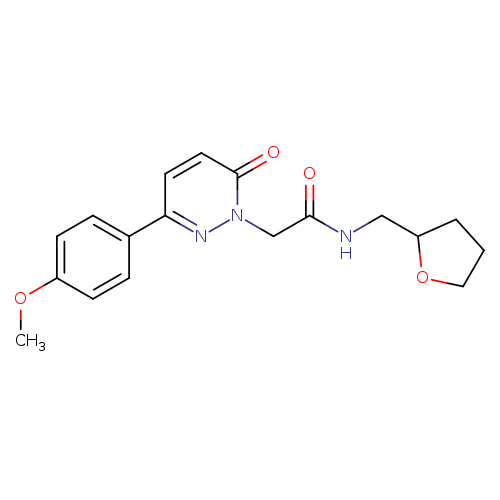 2-[3-(4-methoxyphenyl)-6-oxo-1,6-dihydropyridazin-1-yl]-N-[(oxolan-2-yl)methyl]acetamide