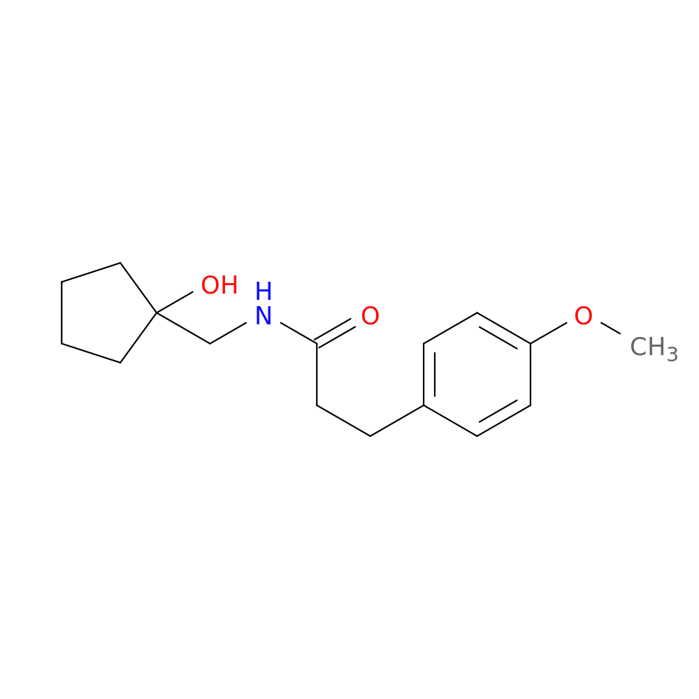 N-[(1-hydroxycyclopentyl)methyl]-3-(4-methoxyphenyl)propanamide
