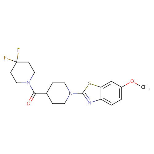 2-[4-(4,4-difluoropiperidine-1-carbonyl)piperidin-1-yl]-6-methoxy-1,3-benzothiazole