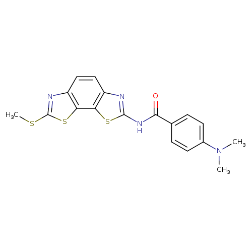 4-(dimethylamino)-N-[11-(methylsulfanyl)-3,12-dithia-5,10-diazatricyclo[7.3.0.0^{2,6}]dodeca-1(9),2(6),4,7,10-pentaen-4-yl]benzamide
