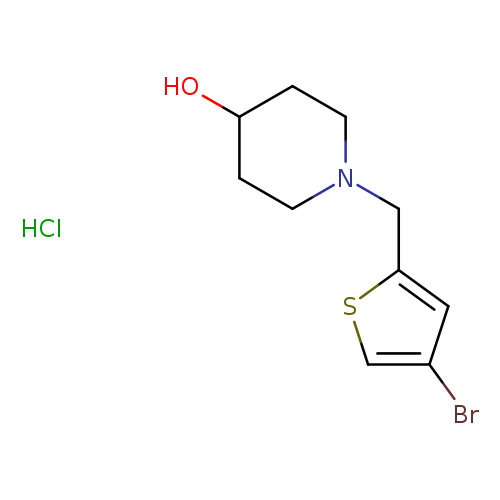 1-[(4-Bromothiophen-2-yl)methyl]piperidin-4-ol hydrochloride