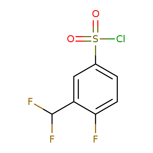 3-(difluoromethyl)-4-fluorobenzene-1-sulfonyl chloride