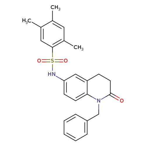 N-(1-benzyl-2-oxo-1,2,3,4-tetrahydroquinolin-6-yl)-2,4,5-trimethylbenzene-1-sulfonamide