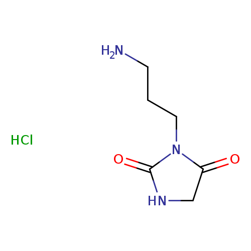 3-(3-aminopropyl)imidazolidine-2,4-dione hydrochloride