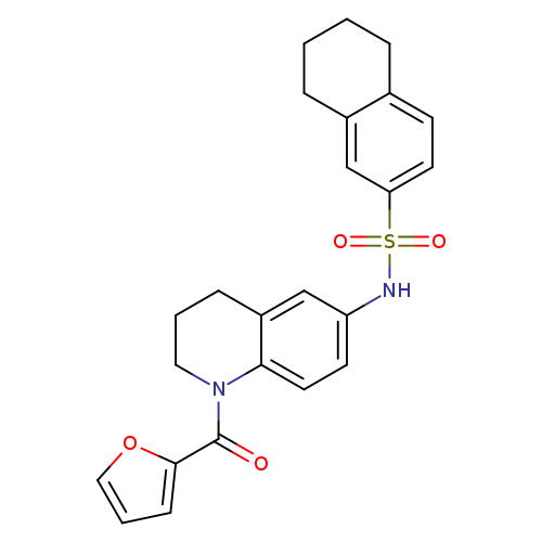 N-[1-(furan-2-carbonyl)-1,2,3,4-tetrahydroquinolin-6-yl]-5,6,7,8-tetrahydronaphthalene-2-sulfonamide