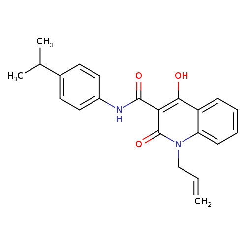 4-hydroxy-2-oxo-1-(prop-2-en-1-yl)-N-[4-(propan-2-yl)phenyl]-1,2-dihydroquinoline-3-carboxamide