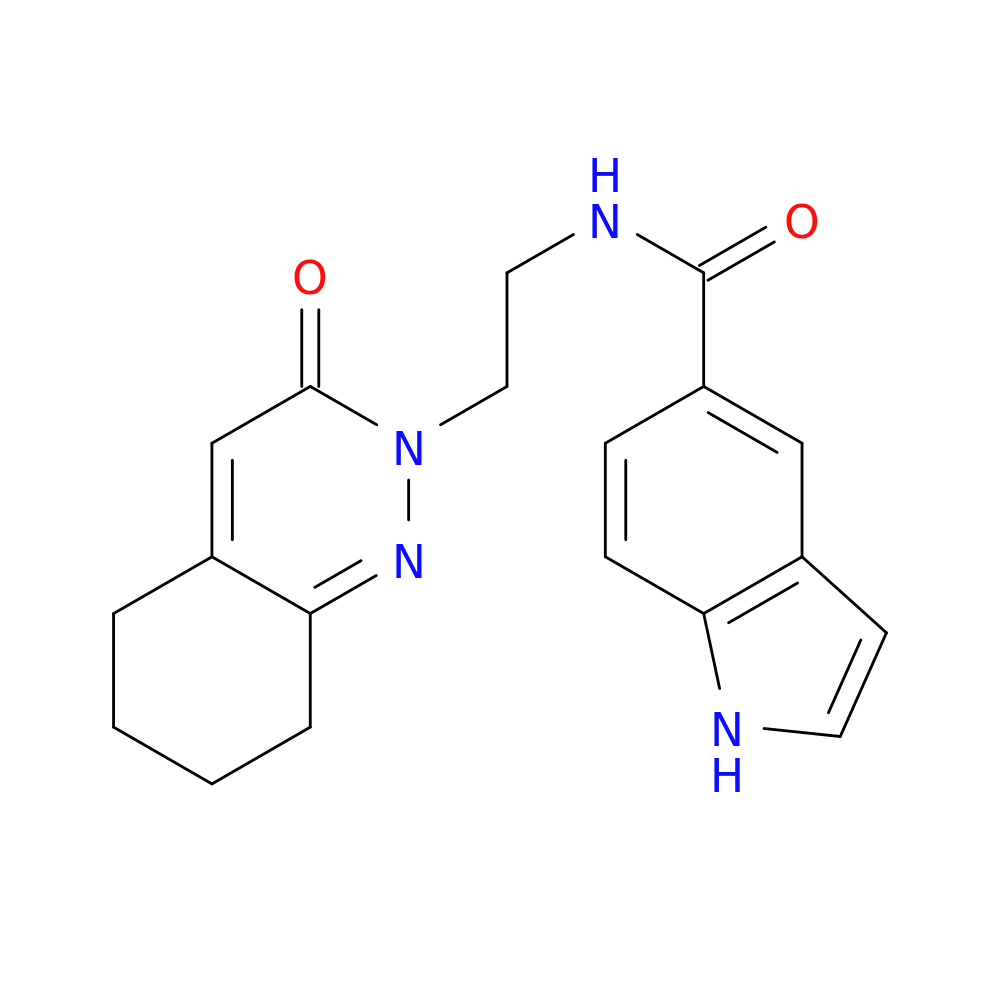 N-[2-(3-oxo-2,3,5,6,7,8-hexahydrocinnolin-2-yl)ethyl]-1H-indole-5-carboxamide