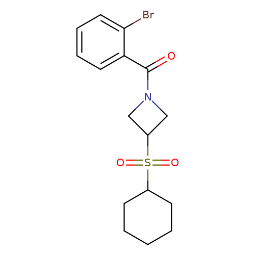 1-(2-bromobenzoyl)-3-(cyclohexanesulfonyl)azetidine