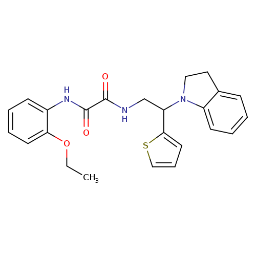 N-[2-(2,3-dihydro-1H-indol-1-yl)-2-(thiophen-2-yl)ethyl]-N'-(2-ethoxyphenyl)ethanediamide