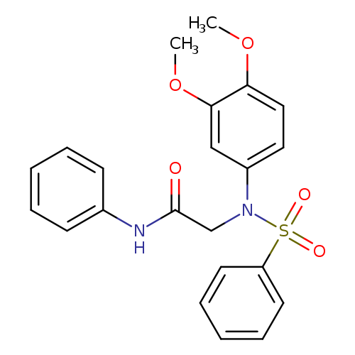 2-[3,4-dimethoxy(phenylsulfonyl)anilino]-N-phenylacetamide
