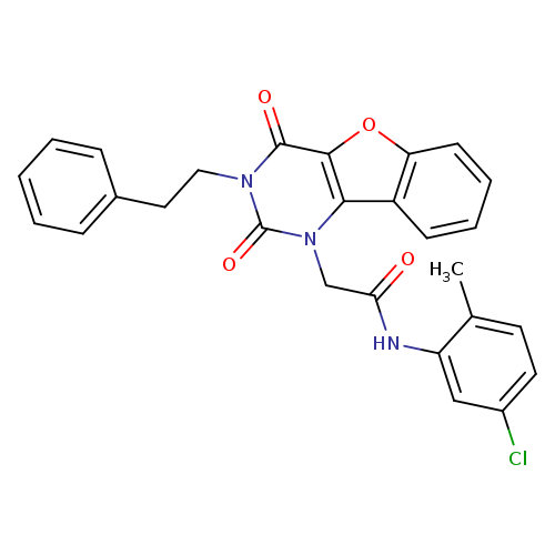 N-(5-chloro-2-methylphenyl)-2-[4,6-dioxo-5-(2-phenylethyl)-8-oxa-3,5-diazatricyclo[7.4.0.0^{2,7}]trideca-1(9),2(7),10,12-tetraen-3-yl]acetamide