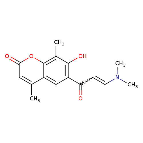 6-[3-(dimethylamino)prop-2-enoyl]-7-hydroxy-4,8-dimethyl-2H-chromen-2-one
