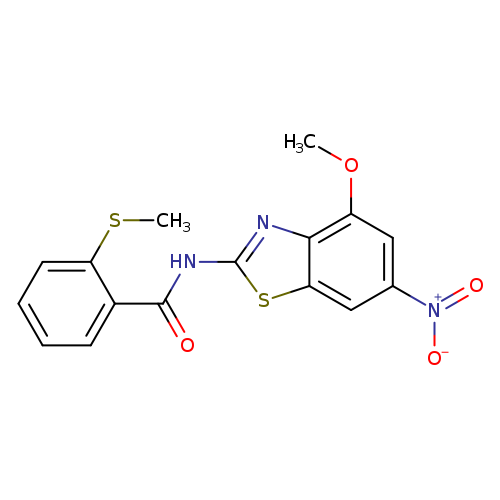 N-(4-methoxy-6-nitro-1,3-benzothiazol-2-yl)-2-(methylsulfanyl)benzamide