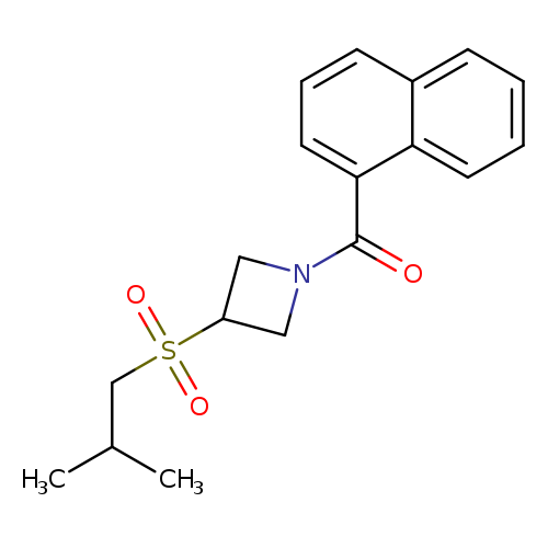 3-(2-methylpropanesulfonyl)-1-(naphthalene-1-carbonyl)azetidine