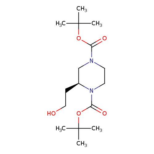 (S)-di-tert-Butyl 2-(2-hydroxyethyl)piperazine-1,4-dicarboxylate