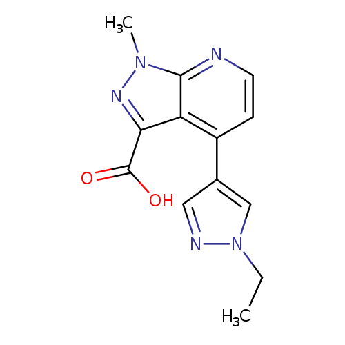 4-(1-ethyl-1H-pyrazol-4-yl)-1-methyl-1H-pyrazolo[3,4-b]pyridine-3-carboxylic acid