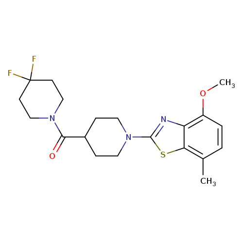 2-[4-(4,4-difluoropiperidine-1-carbonyl)piperidin-1-yl]-4-methoxy-7-methyl-1,3-benzothiazole