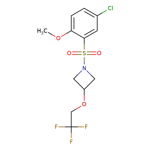 1-(5-chloro-2-methoxybenzenesulfonyl)-3-(2,2,2-trifluoroethoxy)azetidine
