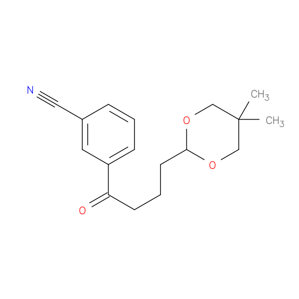 3'-Cyano-4-(5,5-dimethyl-1,3-dioxan-2-yl)butyrophenone