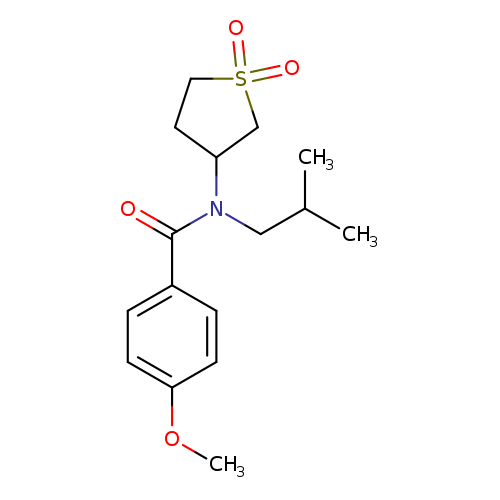 N-(1,1-dioxo-1lambda6-thiolan-3-yl)-4-methoxy-N-(2-methylpropyl)benzamide