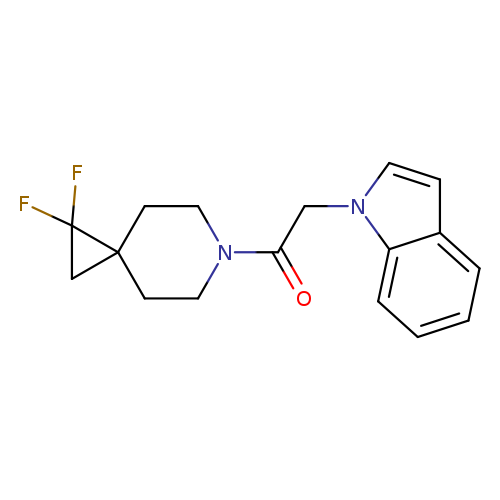 1-{1,1-difluoro-6-azaspiro[2.5]octan-6-yl}-2-(1H-indol-1-yl)ethan-1-one