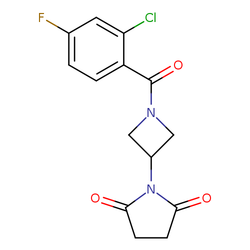 1-[1-(2-chloro-4-fluorobenzoyl)azetidin-3-yl]pyrrolidine-2,5-dione