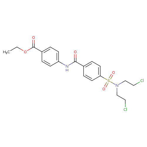 ethyl 4-{4-[bis(2-chloroethyl)sulfamoyl]benzamido}benzoate
