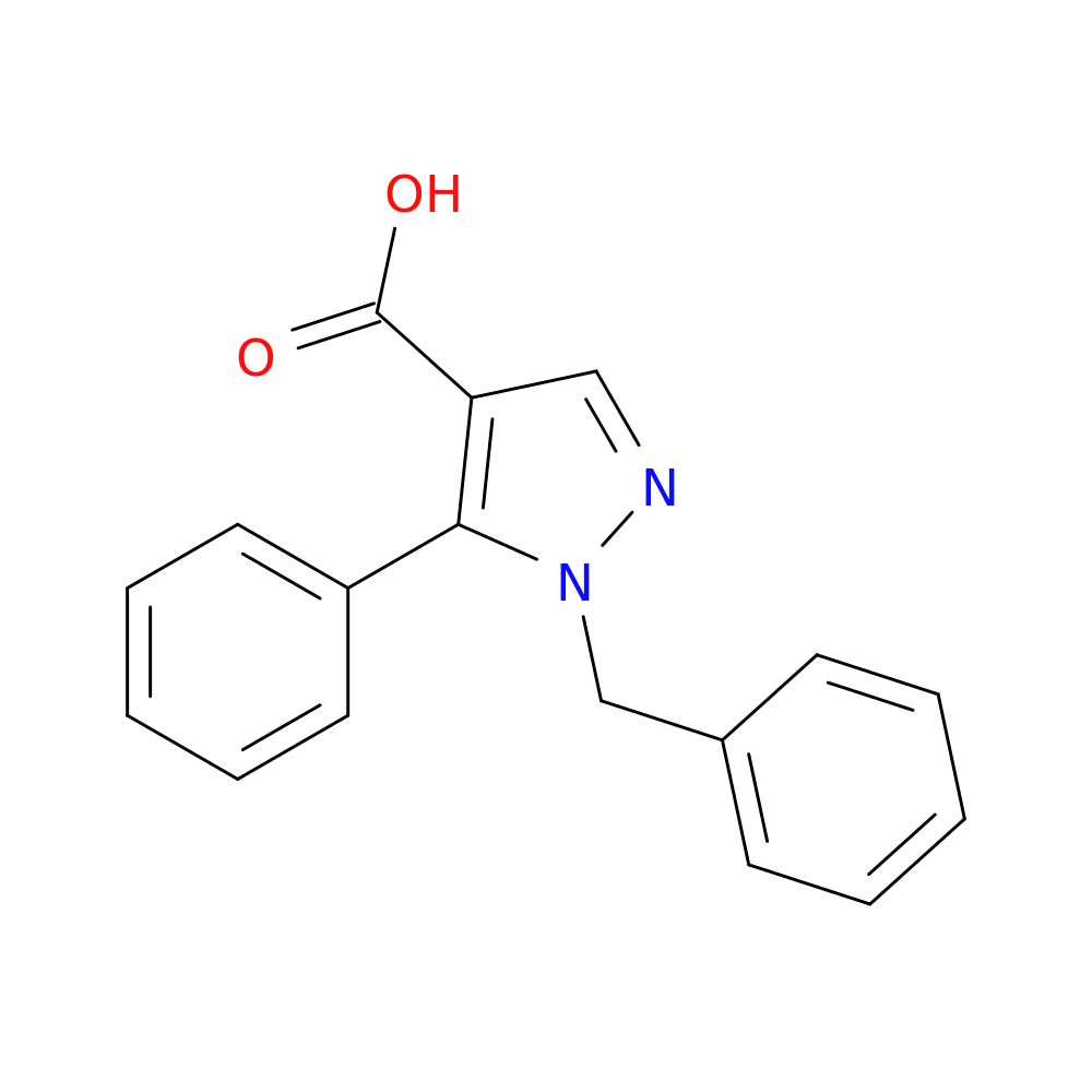 1-Benzyl-5-phenyl-1H-pyrazole-4-carboxylic Acid