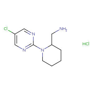 (1-(5-Chloropyrimidin-2-yl)piperidin-2-yl)methanamine hydrochloride