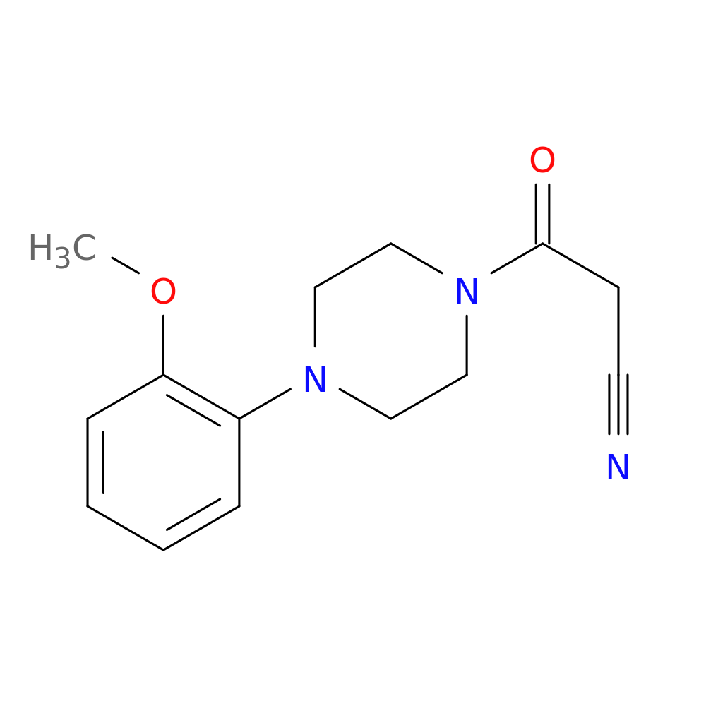 3-[4-(2-methoxyphenyl)piperazin-1-yl]-3-oxopropanenitrile