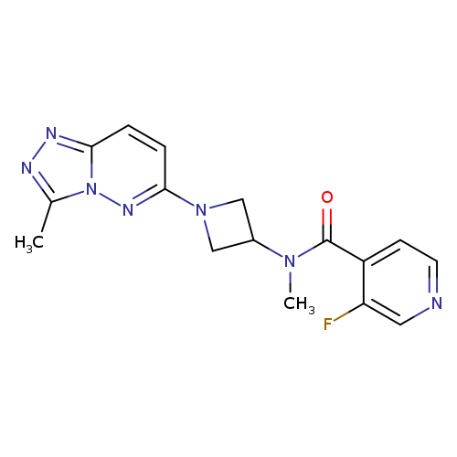 3-fluoro-N-methyl-N-(1-{3-methyl-[1,2,4]triazolo[4,3-b]pyridazin-6-yl}azetidin-3-yl)pyridine-4-carboxamide