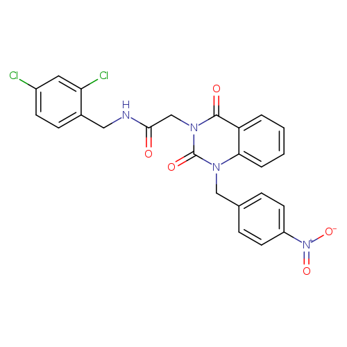 N-[(2,4-dichlorophenyl)methyl]-2-{1-[(4-nitrophenyl)methyl]-2,4-dioxo-1,2,3,4-tetrahydroquinazolin-3-yl}acetamide