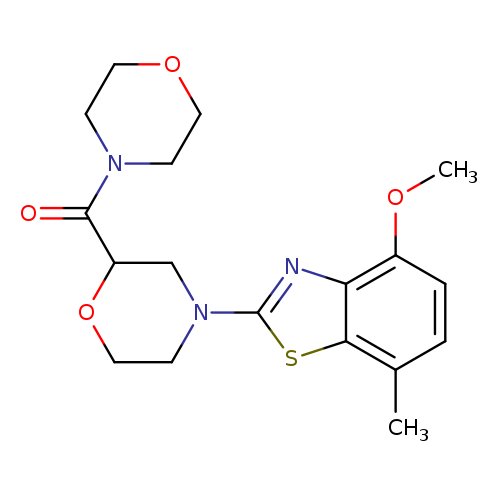 4-methoxy-7-methyl-2-[2-(morpholine-4-carbonyl)morpholin-4-yl]-1,3-benzothiazole