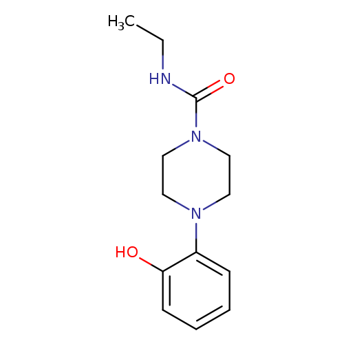 1-(2-hydroxyphenyl)-4-ethylcarbamoyl-piperazine