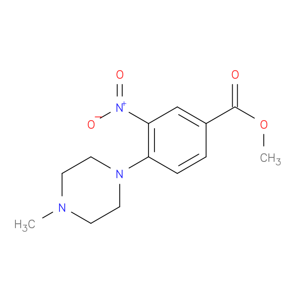 Benzoic acid, 4-(4-methyl-1-piperazinyl)-3-nitro-, methyl ester