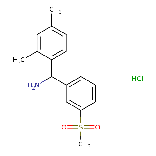 (2,4-dimethylphenyl)(3-methanesulfonylphenyl)methanamine hydrochloride
