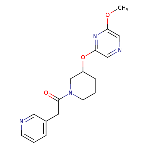 1-{3-[(6-methoxypyrazin-2-yl)oxy]piperidin-1-yl}-2-(pyridin-3-yl)ethan-1-one