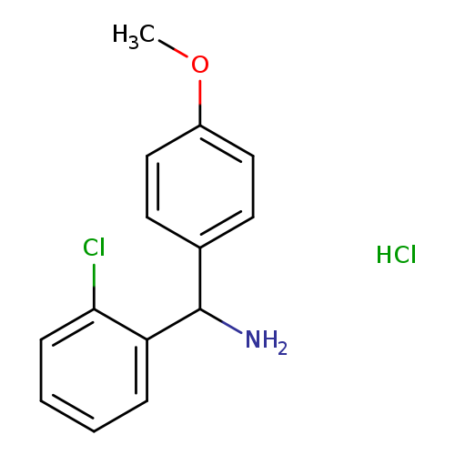 (2-chlorophenyl)(4-methoxyphenyl)methanamine hydrochloride