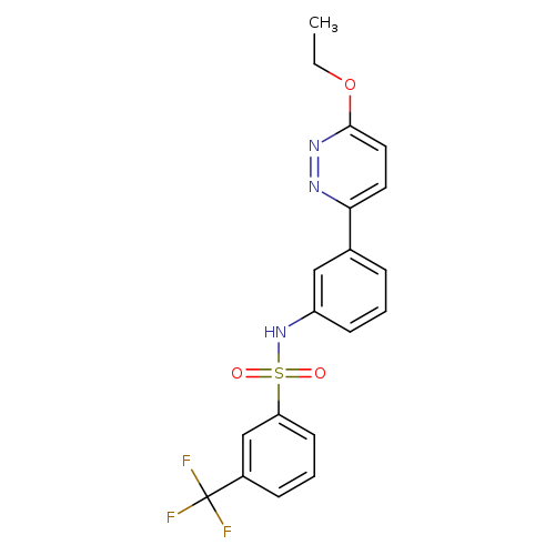 N-[3-(6-ethoxypyridazin-3-yl)phenyl]-3-(trifluoromethyl)benzene-1-sulfonamide