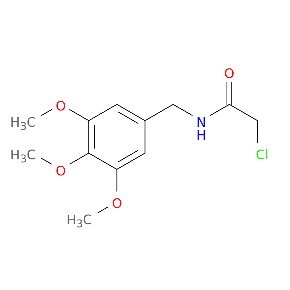 2-chloro-N-[(3,4,5-trimethoxyphenyl)methyl]acetamide