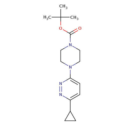 tert-butyl 4-(6-cyclopropylpyridazin-3-yl)piperazine-1-carboxylate
