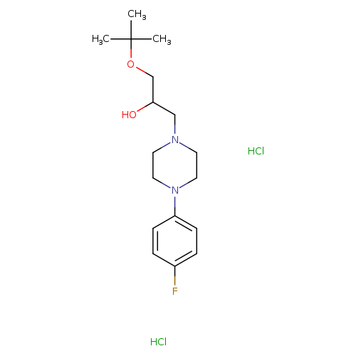 1-(tert-butoxy)-3-[4-(4-fluorophenyl)piperazin-1-yl]propan-2-ol dihydrochloride