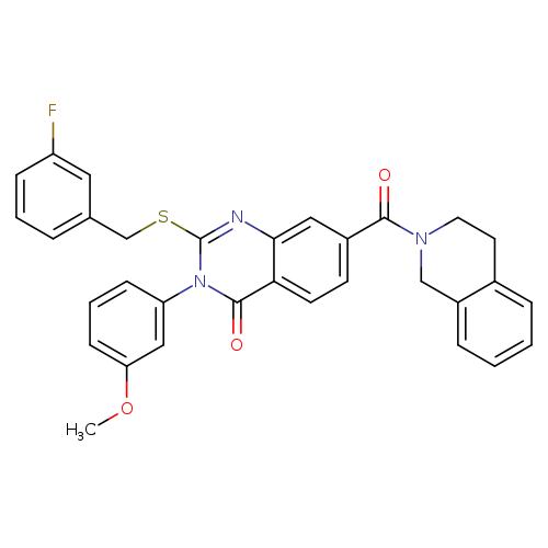 2-{[(3-fluorophenyl)methyl]sulfanyl}-3-(3-methoxyphenyl)-7-(1,2,3,4-tetrahydroisoquinoline-2-carbonyl)-3,4-dihydroquinazolin-4-one